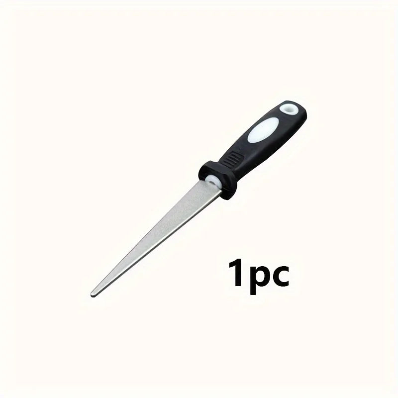 Professional Diamond Metal Double-Sided Sharpener for Scissors and Gardening Tools