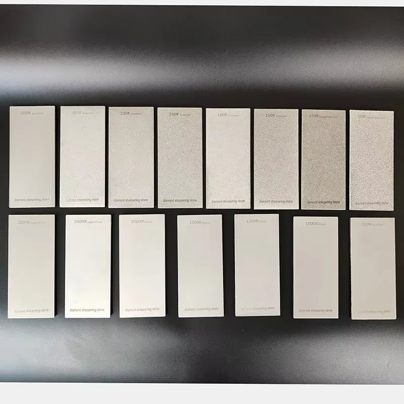 Diamond Sharpening Stone 80~3000 Grit Thin Diamond Sharpener Plate Polishing Disc Abrasive Sharpening Stone Grinding Stones Set