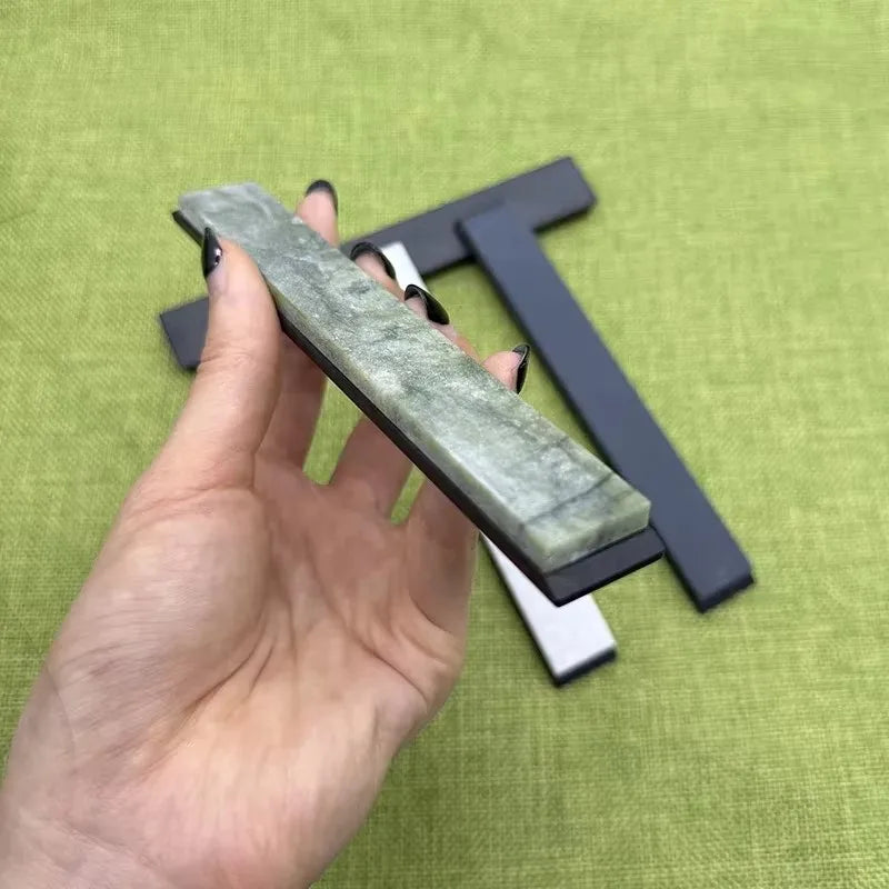 Portable Outdoor Natural Agate Polished Whetstone Sharpening Stones - Fixed Angle Sharpener Accessories (2/3/5 Pieces)