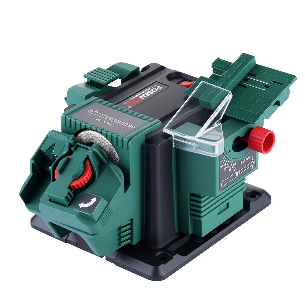 65W Multi-Functional Electric Sharpener for Bench Mounting - Versatile Sharpening Solution for Chisels and HSS Drills (220-240V)