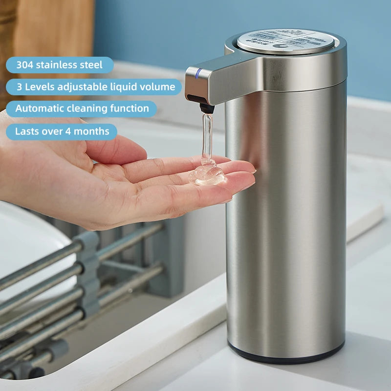 Automatic Sensor Soap Dispenser - Eco-Friendly Stainless Steel Body Wash & Hand Sanitizer Machine