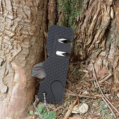 Mini Keychain Knife Sharpener With Ceramic And Carbide