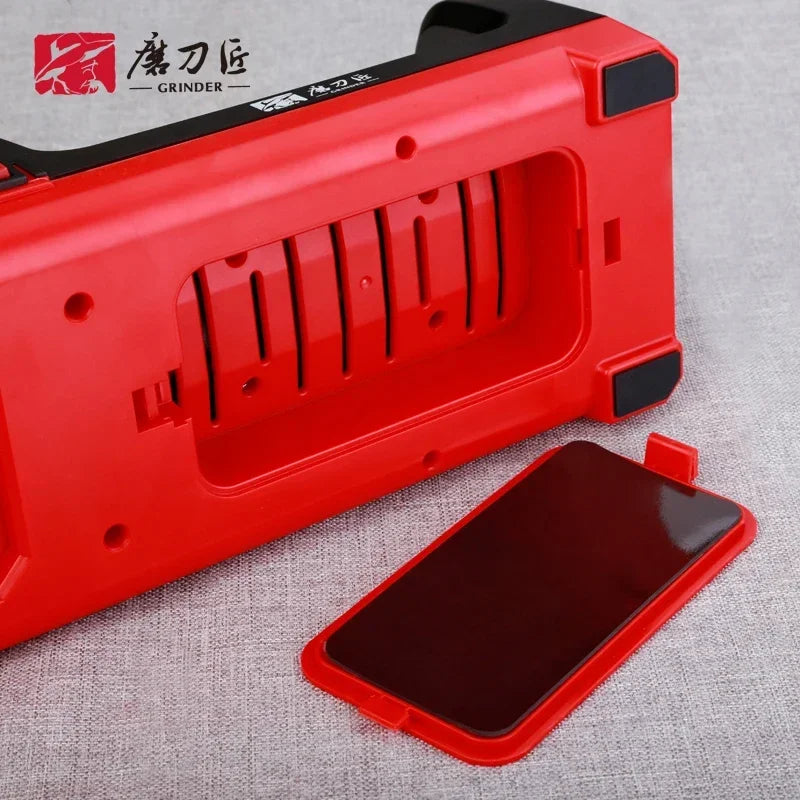 Electric Knife Sharpener with Dual Grit Grinding Wheels