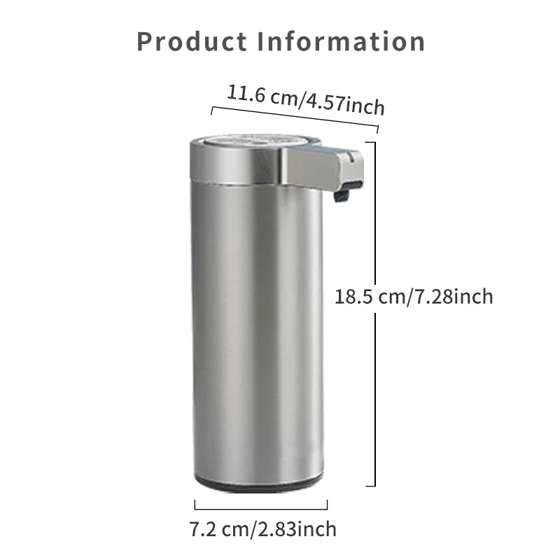 Automatic Sensor Soap Dispenser - Eco-Friendly Stainless Steel Body Wash & Hand Sanitizer Machine