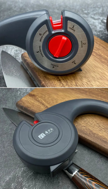 TAIDEA Knife Sharpener 6 in 1Professional Kitchen Scissors Sharpening Tool Whetstone Diamond Adjust Angle Grinding kitchen tools