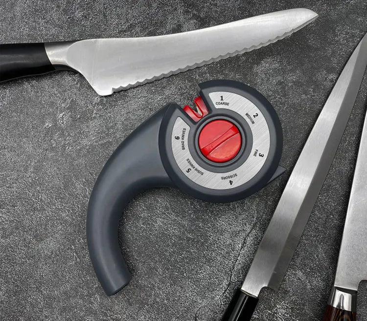 TAIDEA Knife Sharpener 6 in 1Professional Kitchen Scissors Sharpening Tool Whetstone Diamond Adjust Angle Grinding kitchen tools