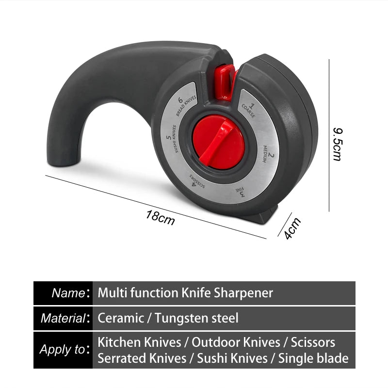 TAIDEA Knife Sharpener 6 in 1Professional Kitchen Scissors Sharpening Tool Whetstone Diamond Adjust Angle Grinding kitchen tools