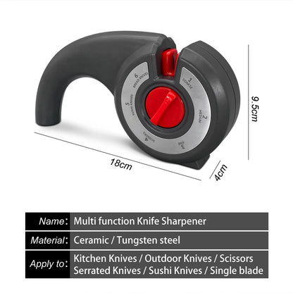 TAIDEA Knife Sharpener 6 in 1Professional Kitchen Scissors Sharpening Tool Whetstone Diamond Adjust Angle Grinding kitchen tools