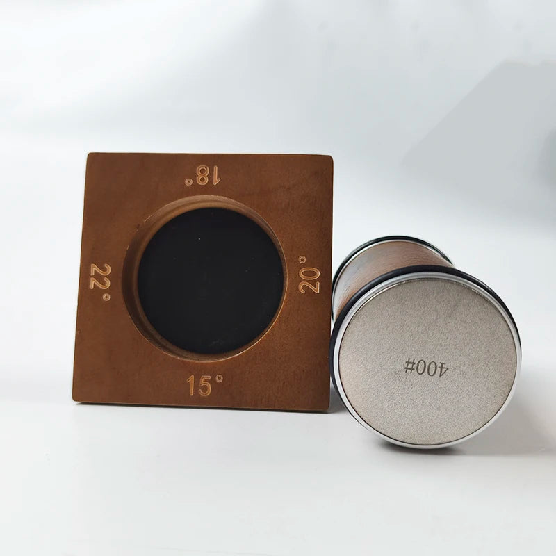 2025 Upgraded Angle Sharpener Four Angles 15/18/20/22° Fixed Angle Roller Sharpener Agate Sharpening Stone Set Diamond Whetstone